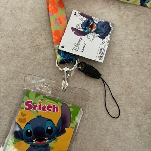 NWT Disney Stitch Lanyard with ID Badge Holder - Picture 3 of 3